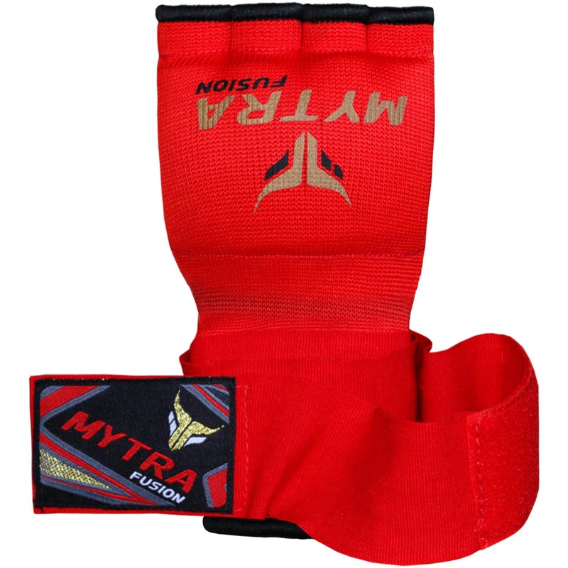 Mytra Fusion Kids Hybrid Boxing Inner Gloves Punching Boxing MMA Muay Thai Gym Workout Gel Inner Gloves Elasticated Padded Fist Under Mitts Protection Fist Knuckle Wrist Wrap (Comes in Pairs) - Image 4